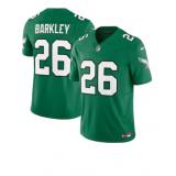 Saquon Barkley, Philadelphia Eagles Nike Alternate Vapor F.U.S.E. Limited Jersey - Kelly Green